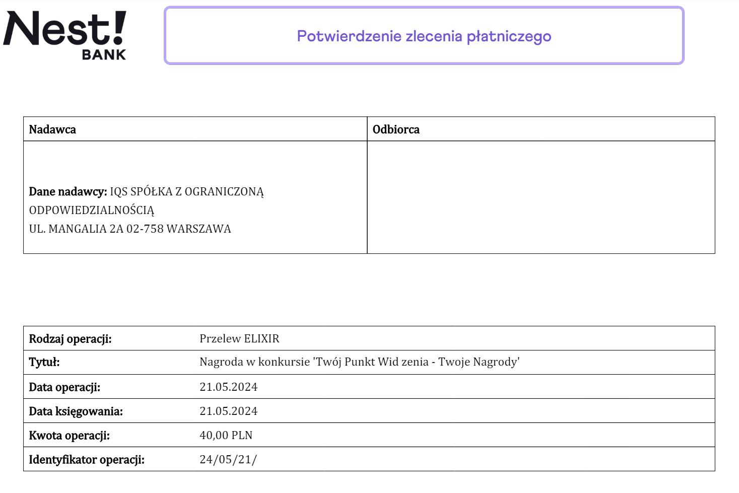 nowa wypłata opinie.pl 40 złotych